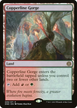 Magic The Gathering Copperline Gorge [Phyrexia: All Will Be One]
