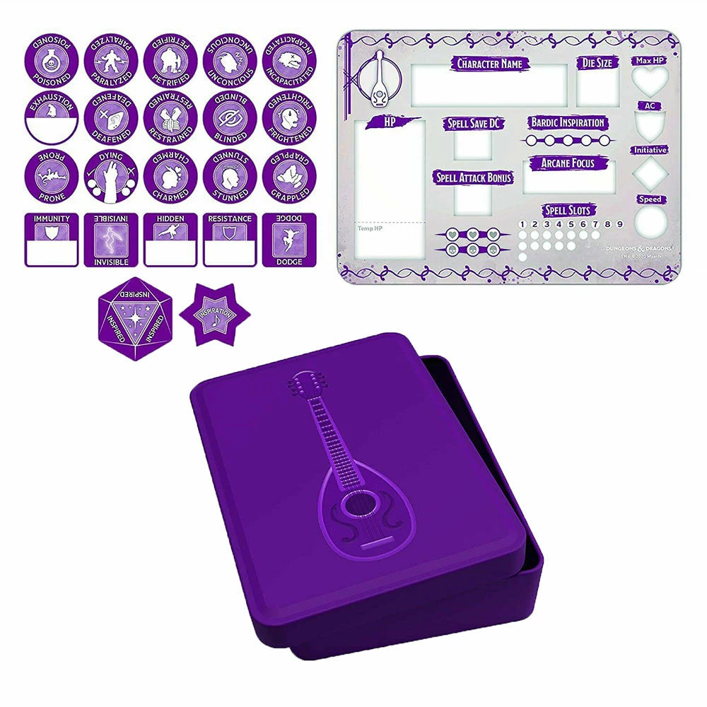 Dungeons & Dragons D&D Class Token Set Bard 3 Dungeons & Dragons D&D Class Token Set Bard