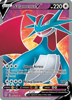 POKEMON Salamence V (185/189) [Sword & Shield: Darkness Ablaze]