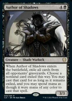 Magic The Gathering Author Of Shadows [Commander 2021]
