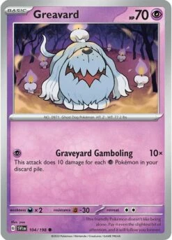 POKEMON Greavard (104/198) [Scarlet & Violet: Base Set]