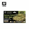 Vallejo 71206 Model Air German Colours 1940-1945 8 Colour Acrylic Airbrush Paint Set -GAMES WORKSHOP Shop german colors 1940 1945 vallejo afv 71206