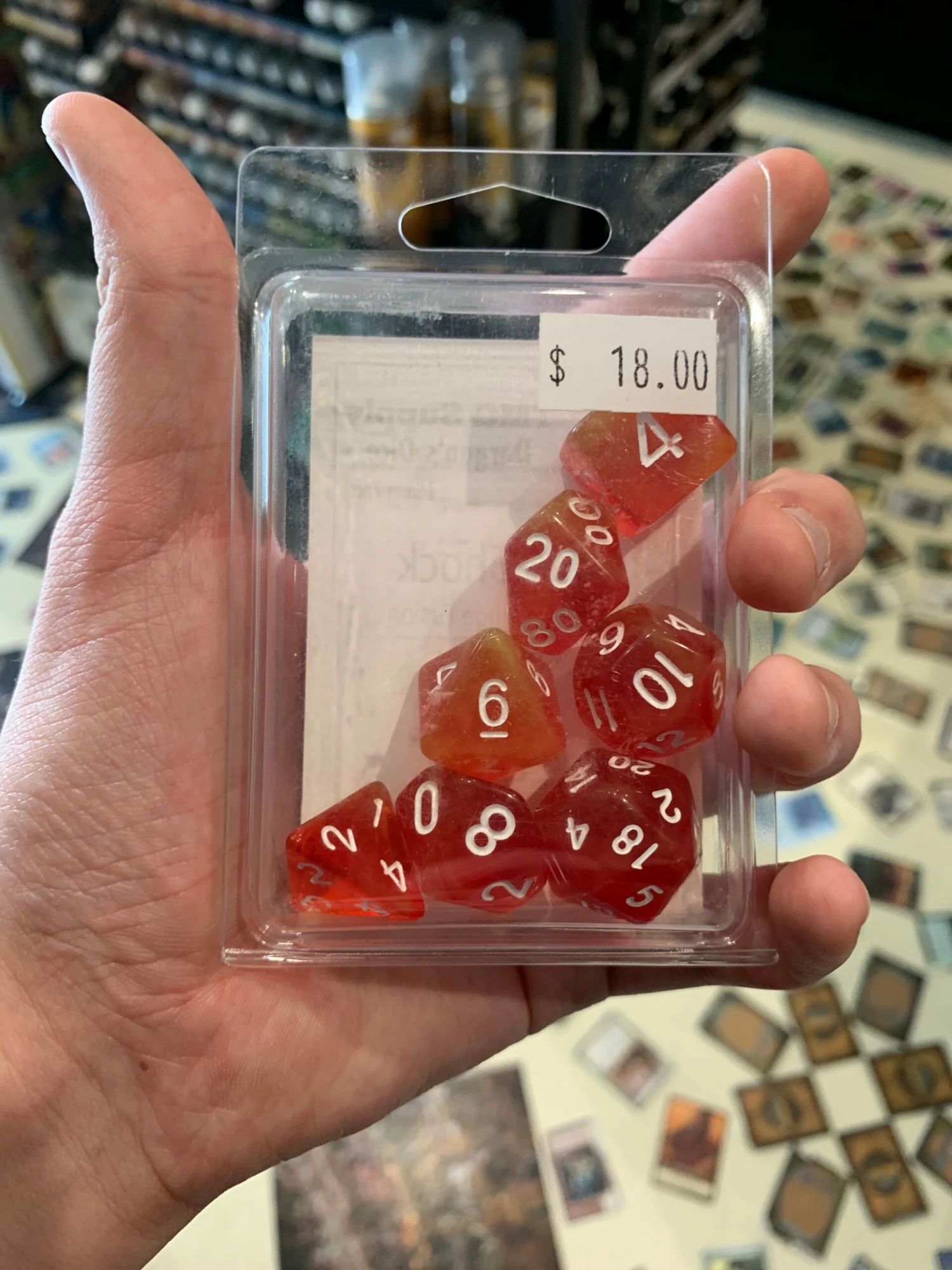 Dice Sets Lava Shock 3 Dice Sets Lava Shock