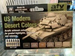 Vallejo 71209 Model Air US Modern Desert 6 Colour Acrylic Paint Set