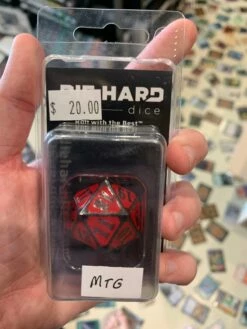 Dice Metal MTG D20 Sinister Red