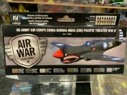 Vallejo 71184 Model Air US Army Air Corps China-Burma-India Pacific Theater WWII Acrylic Paint Set