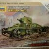 Zvezda 6191 1/100 British Light Tank "Matilda Mk I" Plastic Model Kit