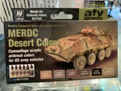 Vallejo 71212 Model Air MERDC Desert 6 Colour Acrylic Paint Set