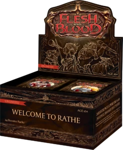 Flesh And Blood TCG Welcome To Rathe UNLIMITED Booster Display