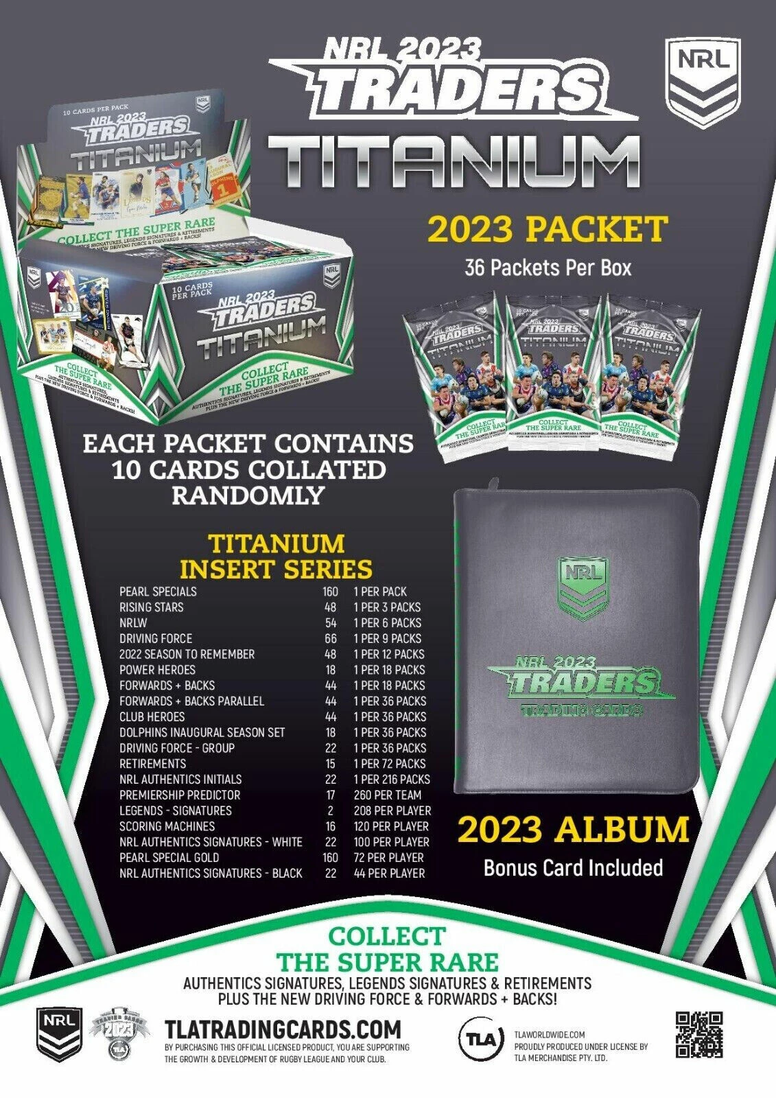NRL 2023 Traders Sealed Titanium Hobby Box 6 NRL 2023 Traders Sealed Titanium Hobby Box - Image 4