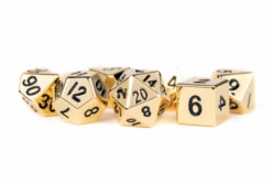 Various MDG 16mm Metal Polyhedral Dice Set: Gold