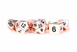 Various MDG 16mm Metal Polyhedral Dice Set: Copper